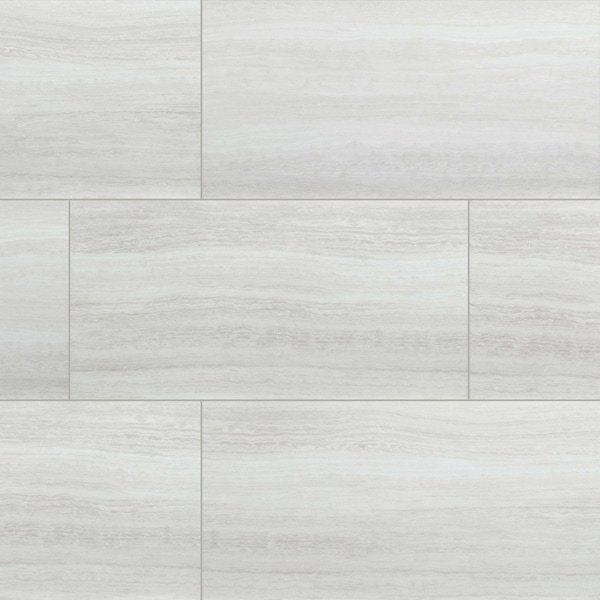 Msi Trecento White Ocean 11.81 In. X 23.62 In. Rigid Core
